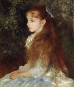 Pierre Auguste Renoir, Mademoiselle Irène Cahen Anvers (La piccola Irene), 1880, olio su tela cm 65x54, Zurigo, Stiftung Sammlung E G Bührle