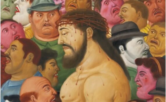 Fernando-Botero-Jesus-y-la-multitud-2010-Olio-su-tela-106x81cm-Museo-de-Antioquia-Medellin